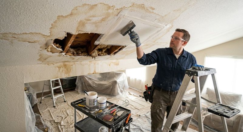 Basement Drywall Repair in Wilmington, NC