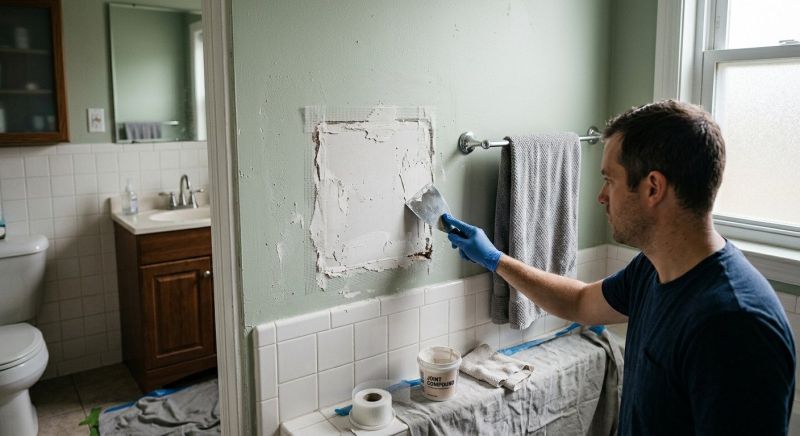Bathroom Wall Patching in Wilmington, NC
