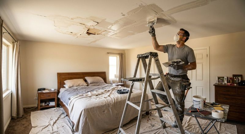 Bedroom Wall Repair in Conroe, TX