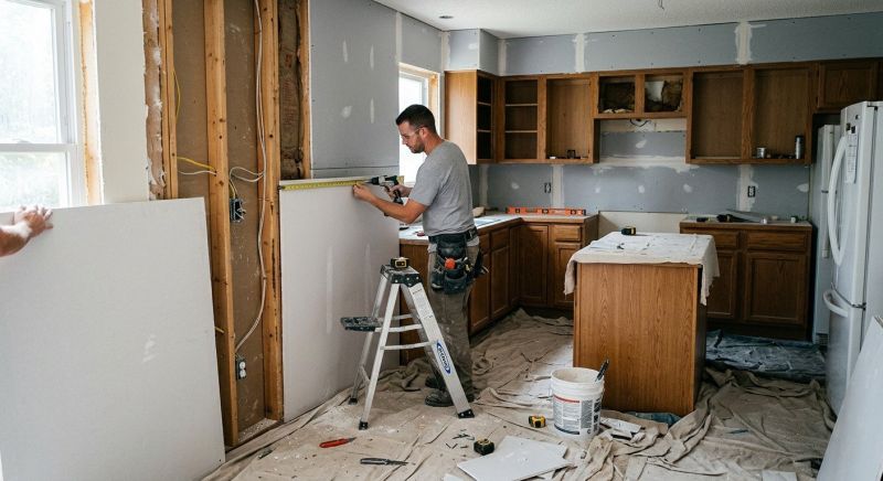 Kitchen Drywall Installation in Denver, CO