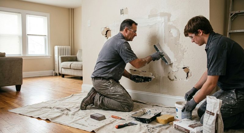 Basement Drywall Repair in Olathe, KS