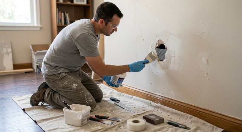 Bathroom Wall Patching in Conroe, TX