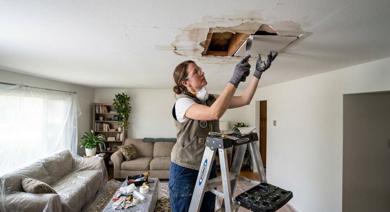 Ceiling Crack Repair in Conroe, TX