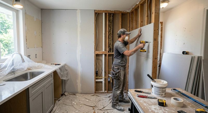 Drywall Replacement in Overland Park, KS