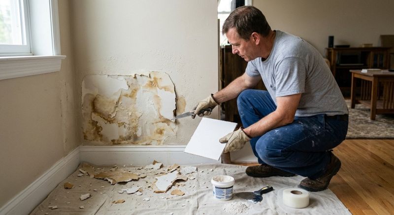 Garage Drywall Repair in Conroe, TX
