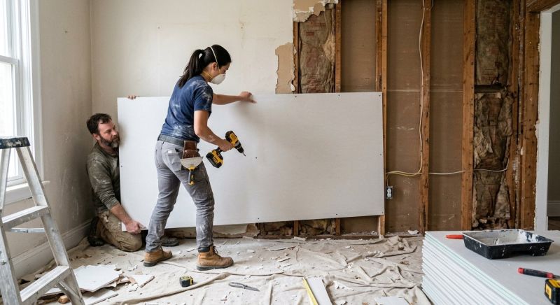 Garage Drywall Replacement in Littleton, CO