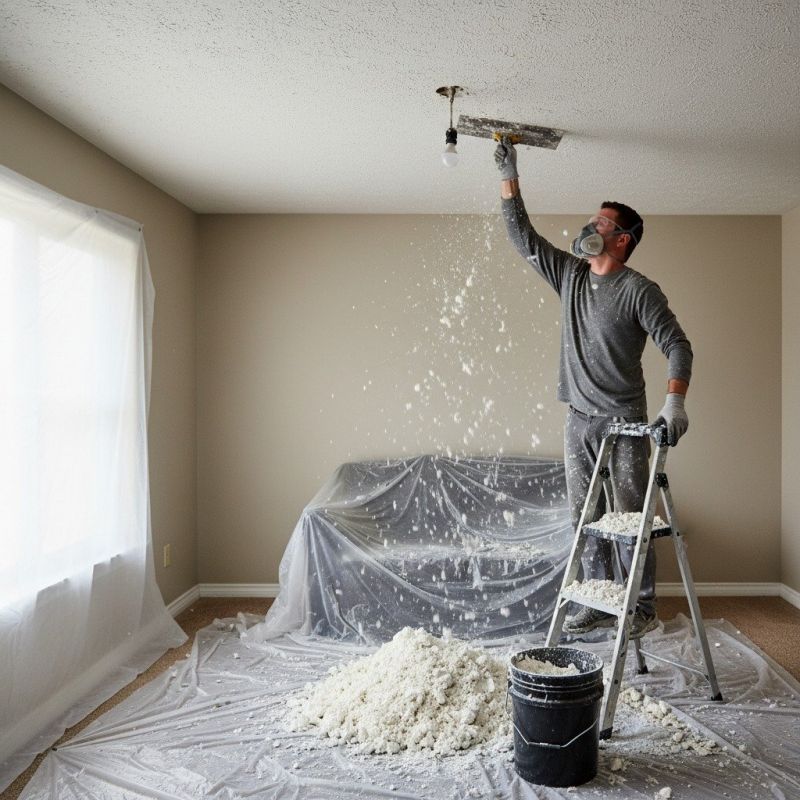 Knockdown Ceiling Removal in Waco, TX