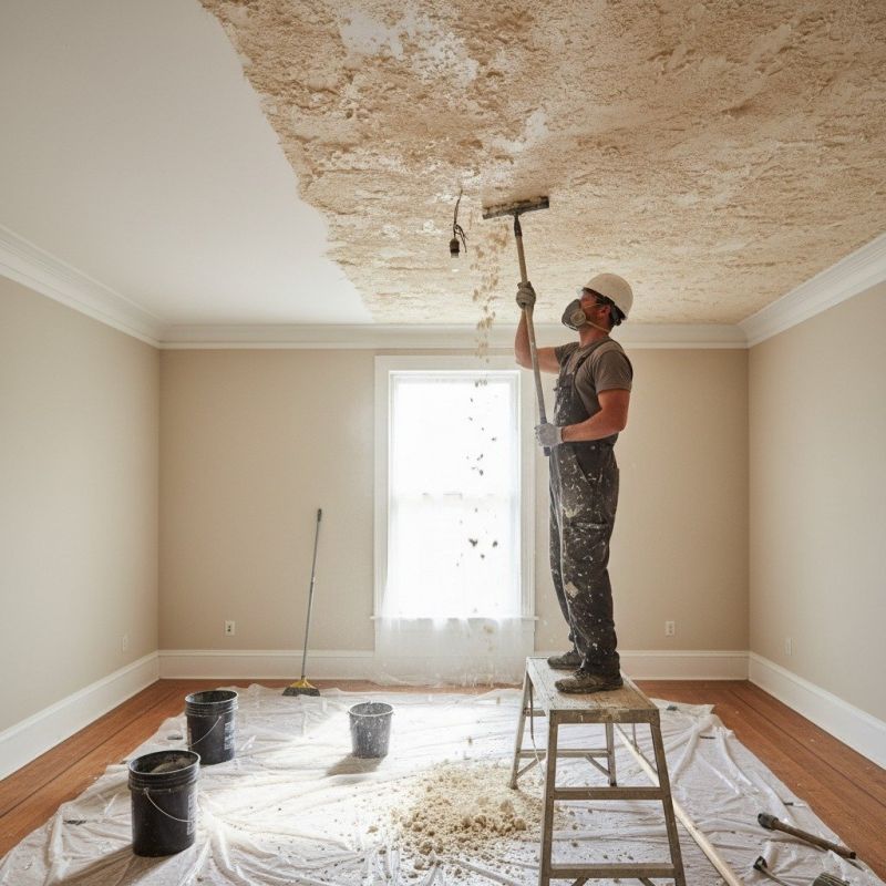 Swirled Ceiling Removal in Waco, TX