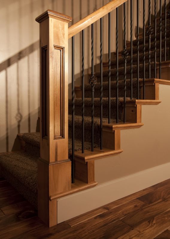 Wood Handrail Staining in Waco, TX